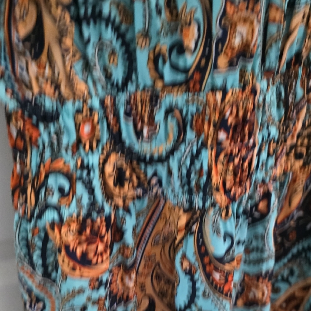 Paisley Print Women's Dress - Picture 5 of 7